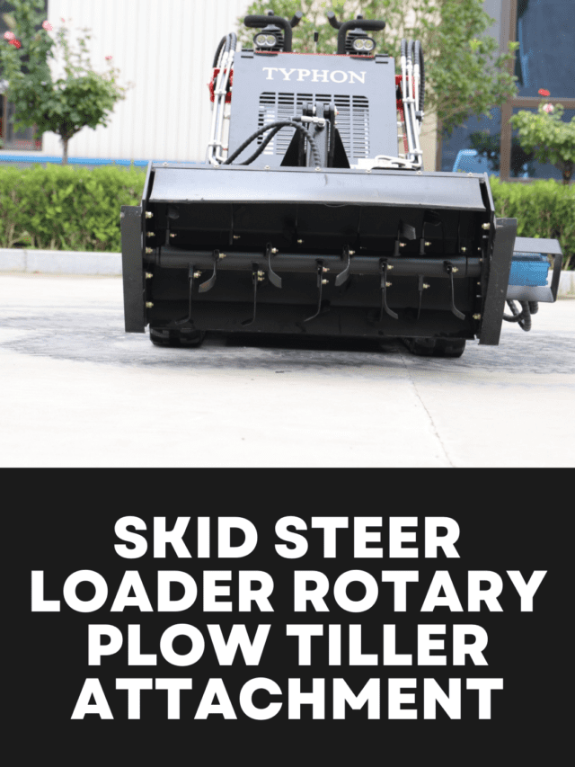 Skid Steer Loader Rotary Plow Tiller Attachment