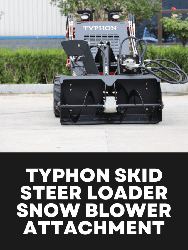 Typhon Skid Steer Loader Snow Blower Attachment