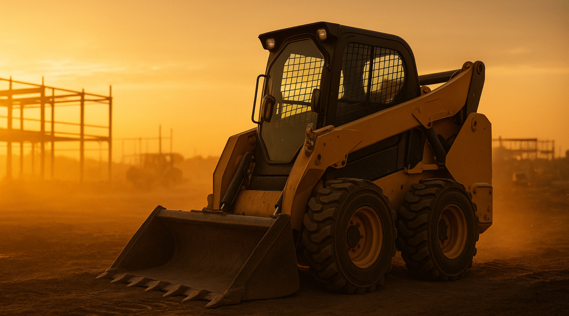 Golden Hour at the Construction Site - SkidSteer.0nline Skid Steer Loader