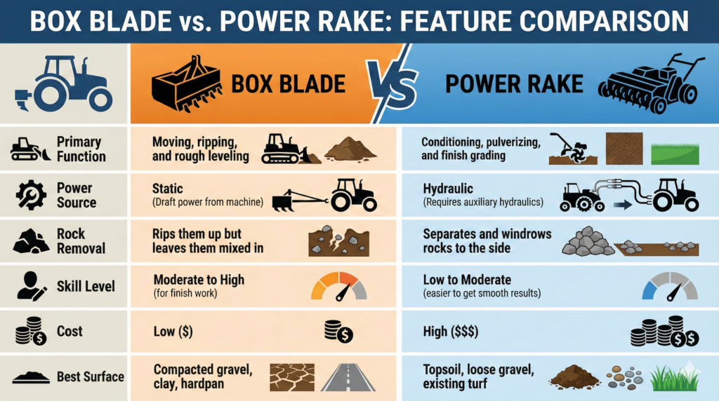 Box Blade or Power Rake 