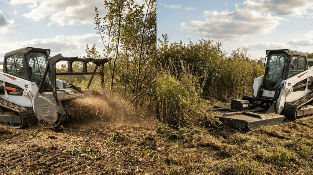Forestry Mulcher vs. Brush Cutter Attachments
