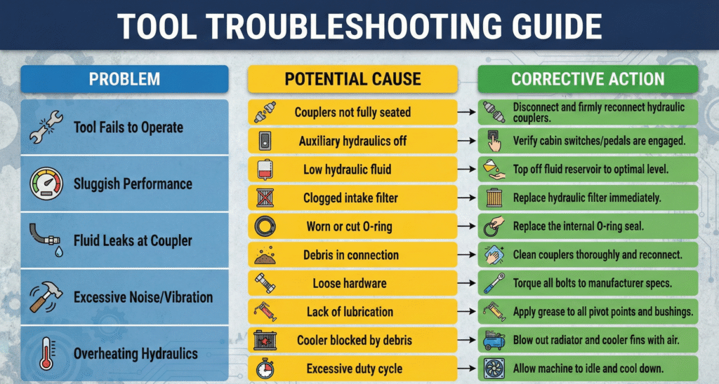 Skid Steer Attachment Maintenance Troubleshooting