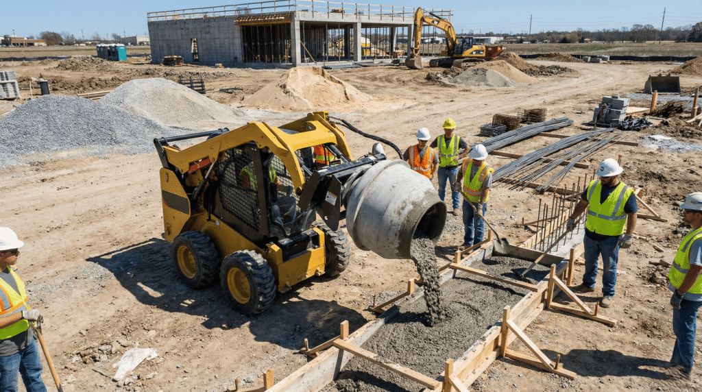 Skid Steer Concrete Mixers