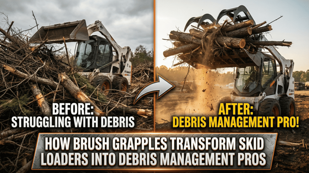 brush grapple skid steer