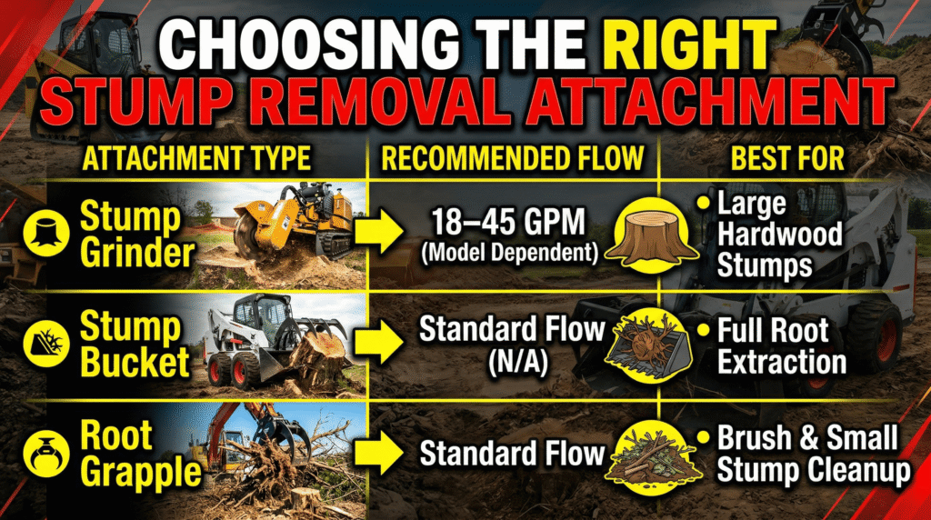 Choose skid steer stump removal stump grinder - SkidSteer.0nline Choose skid steer stump removal stump grinder