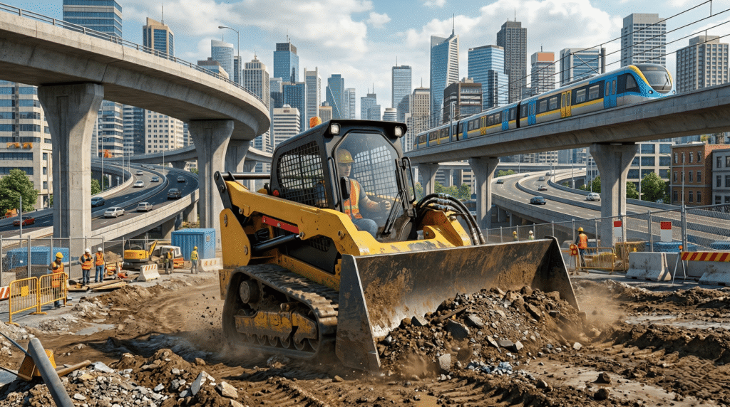 Skid Steer Bulldozer Blade Attachments