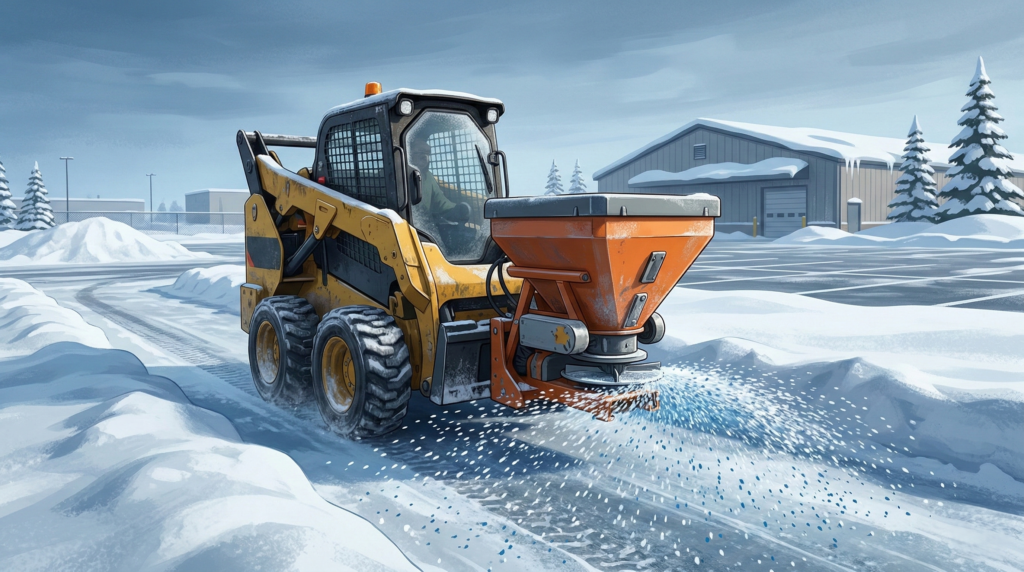 Skid Steer Salt Spreader Attachments