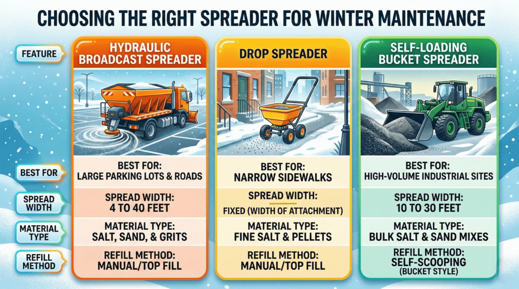 Skid Steer Salt Spreader Attachments Maintenance