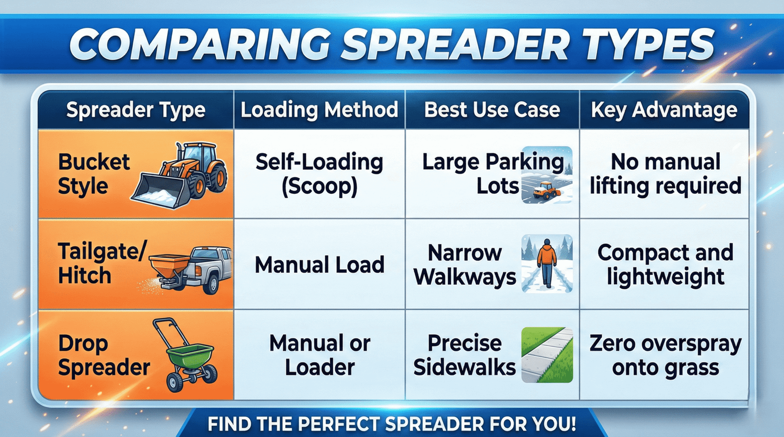 Vdot Spreader Loader Rack Universal Quick Attach (UQA) demystified with salt spreaders