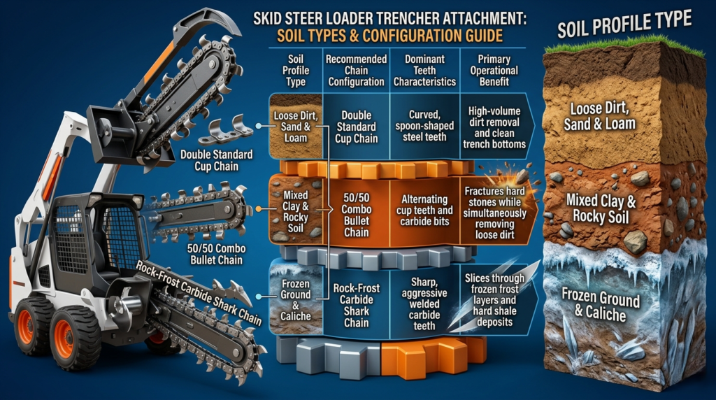 The skid steer loader trencher attachment - SkidSteer.0nline The skid steer loader trencher attachment
