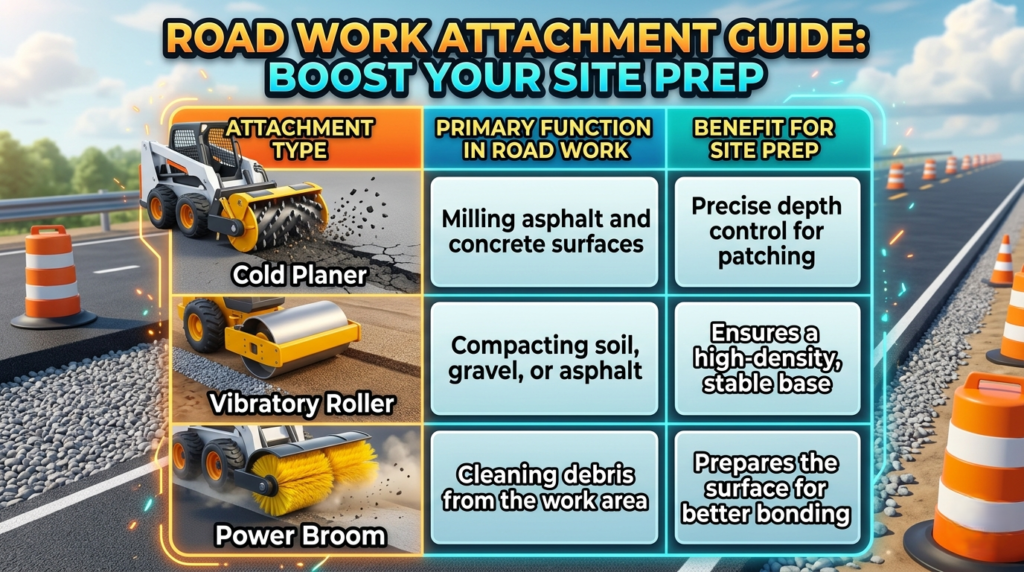 Use Skid Steer Loaders for Road and Site Preparation Work