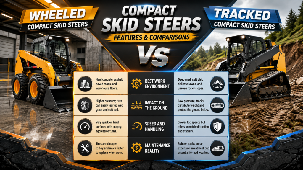 Compact Skid Steers in Urban Construction Table