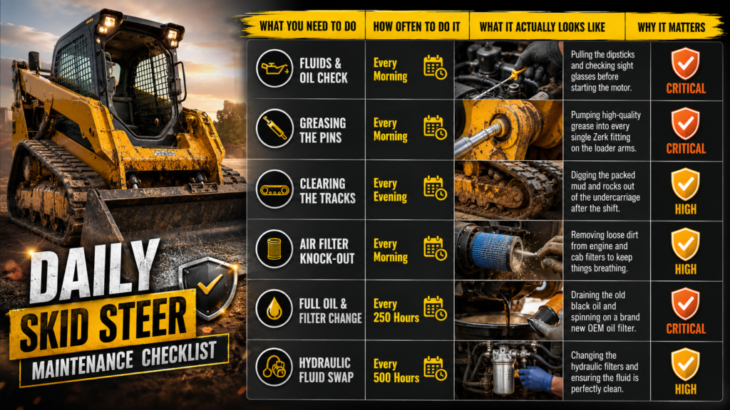 Skid Steer Maintenance Table