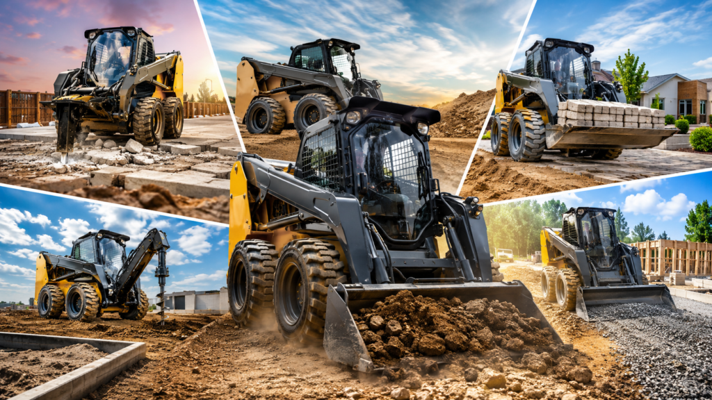 Skid steer loaders for small-scale civil construction